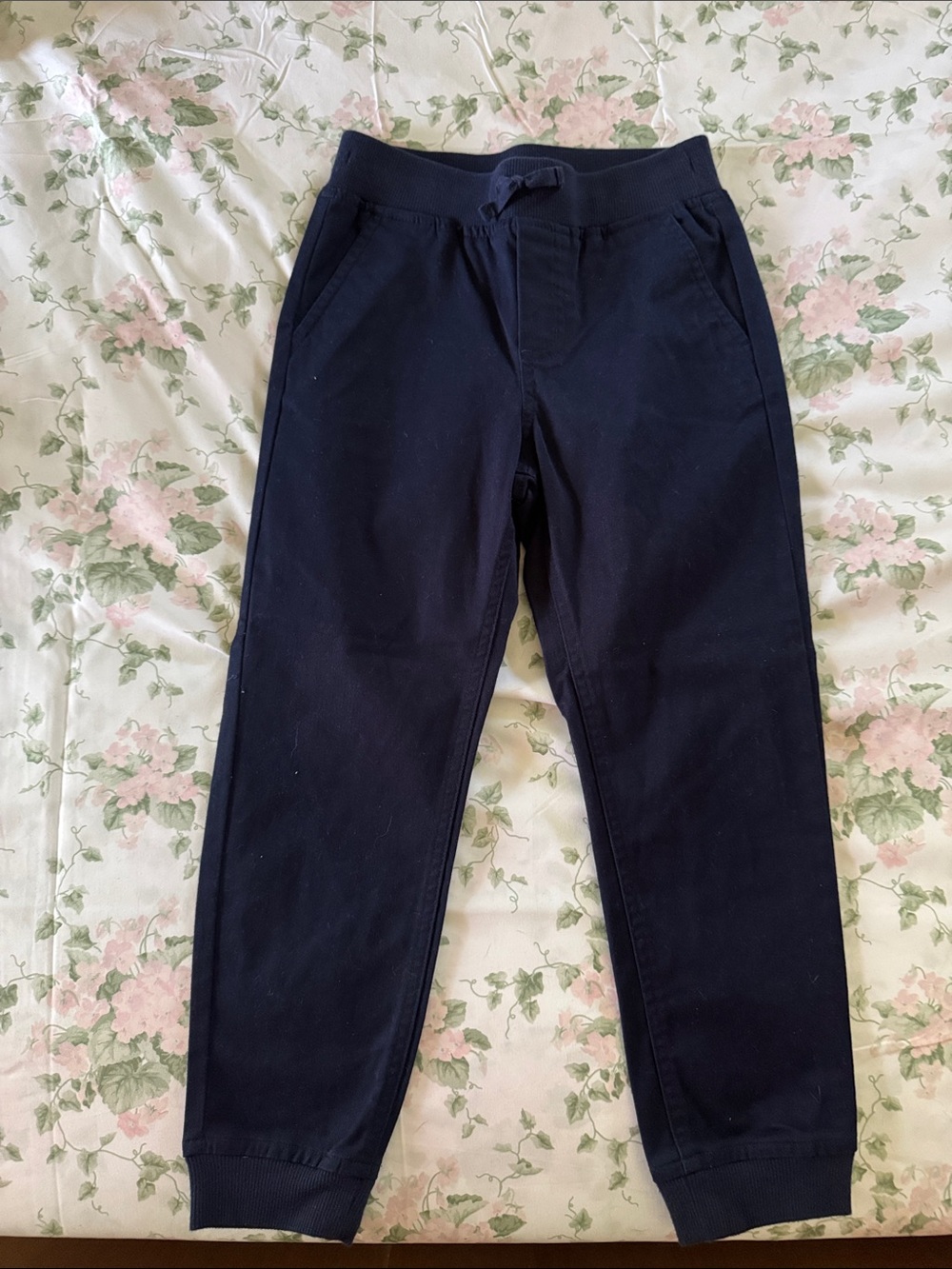 Janie and Jack Navy Drawstring Joggers